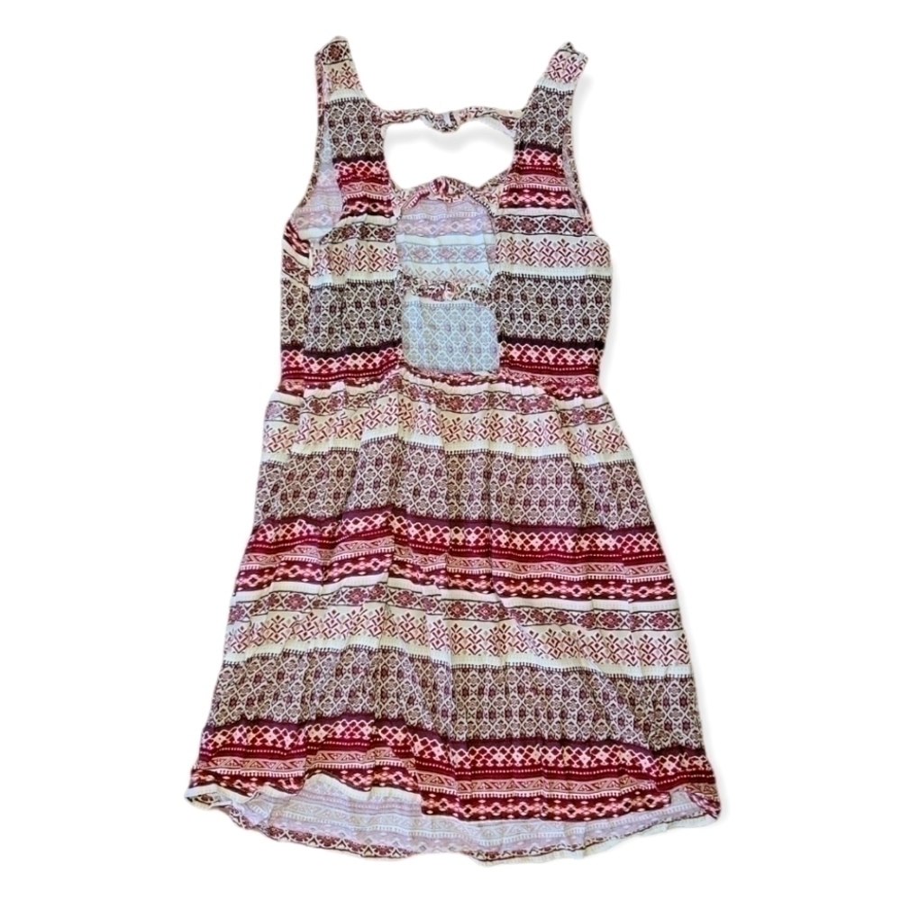 Boho Lattice Back Peplum Top - Picture 2 of 2